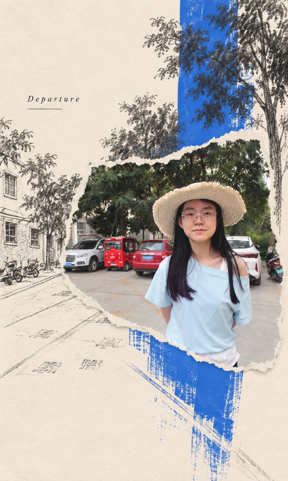 Departure zine collage
